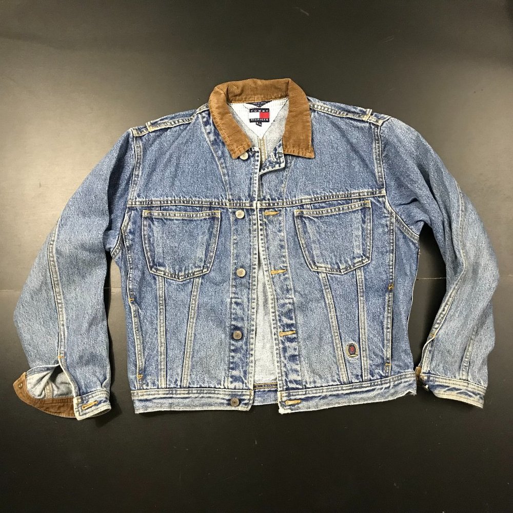 TOMMY HILFIGER DENIM JEAN CORDUROY DETAIL JACKET